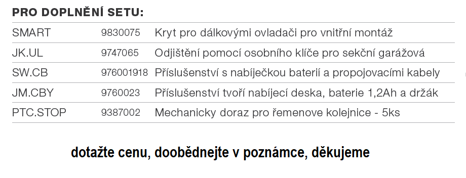 Stropní pohon JIM JM.3