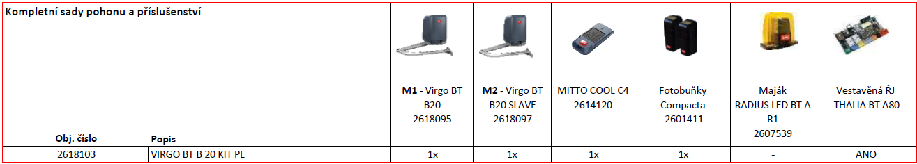 VIRGO BT B 20 KIT PL