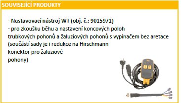 Žaluziový středový pohon Somfy J410 WT verze 2018 - 10 Nm