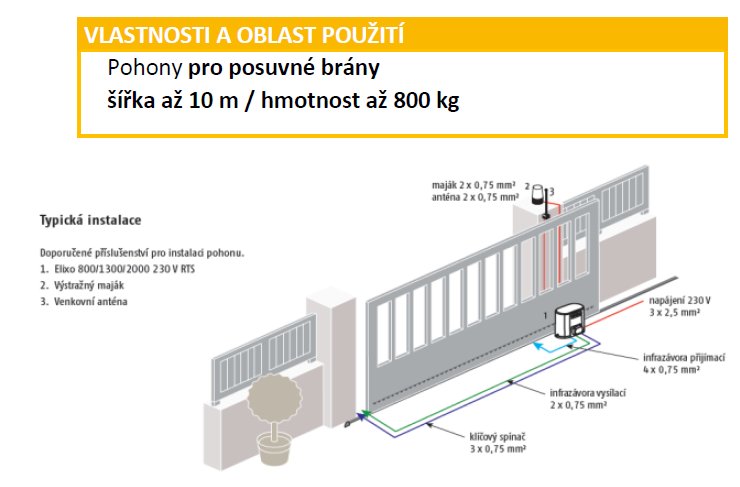 ELIXO 800 230V RTS komfort sada