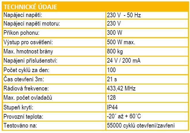ELIXO 800 230V RTS komfort sada