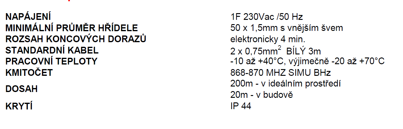 Pohon T5 EBHZ 25/17 230/50 C2.5MBL